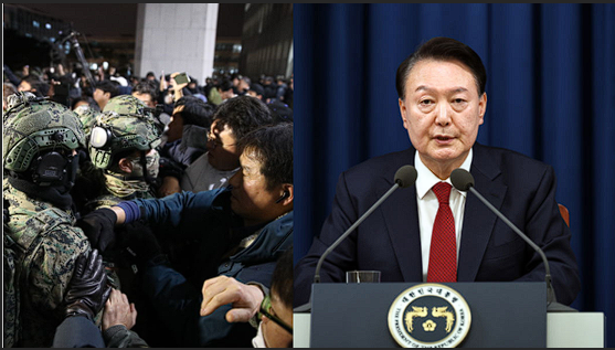 South Korea faces political turmoil as President Yoon Suk Yeol addresses the nation amid protests and martial law concerns.